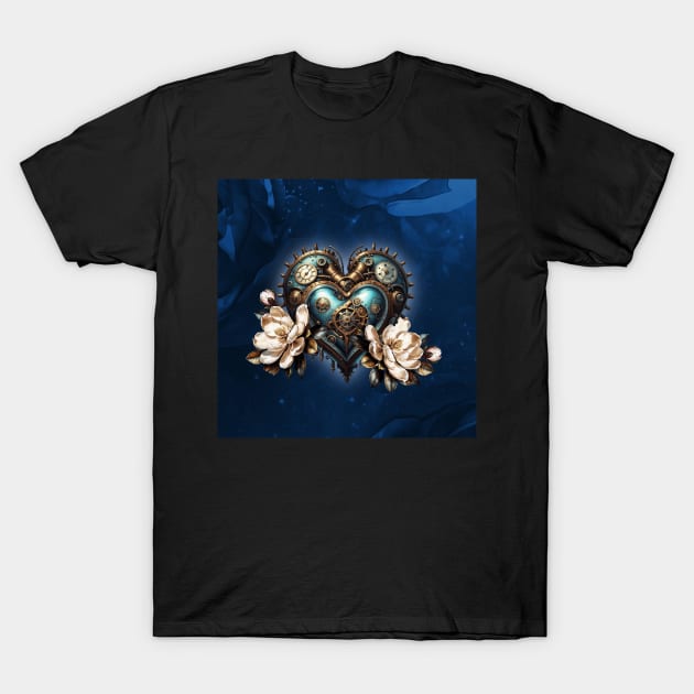 Wonderful steampunk heart T-Shirt by Nicky2342